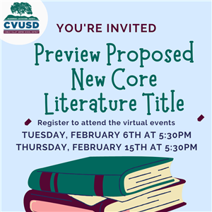  Save the Dates: Virtual Preview Nights for New Proposed Core Literature Titles